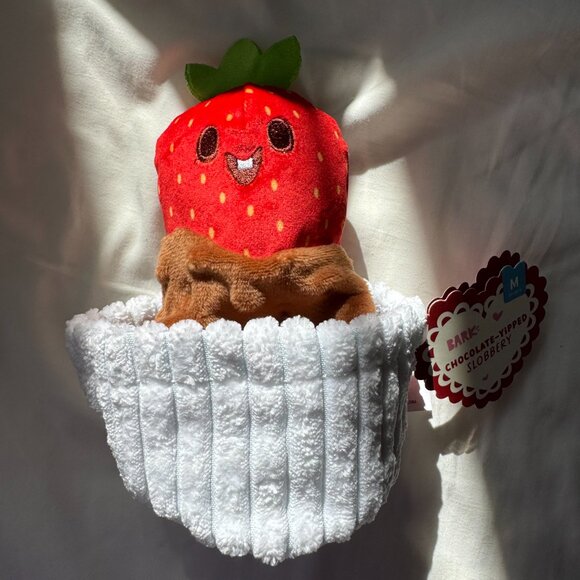 NWT Bark Box Chocolate-Yipped Slobberry, Sweetie Pie's Bakery Red, M 20-50 lbs - Picture 3 of 7